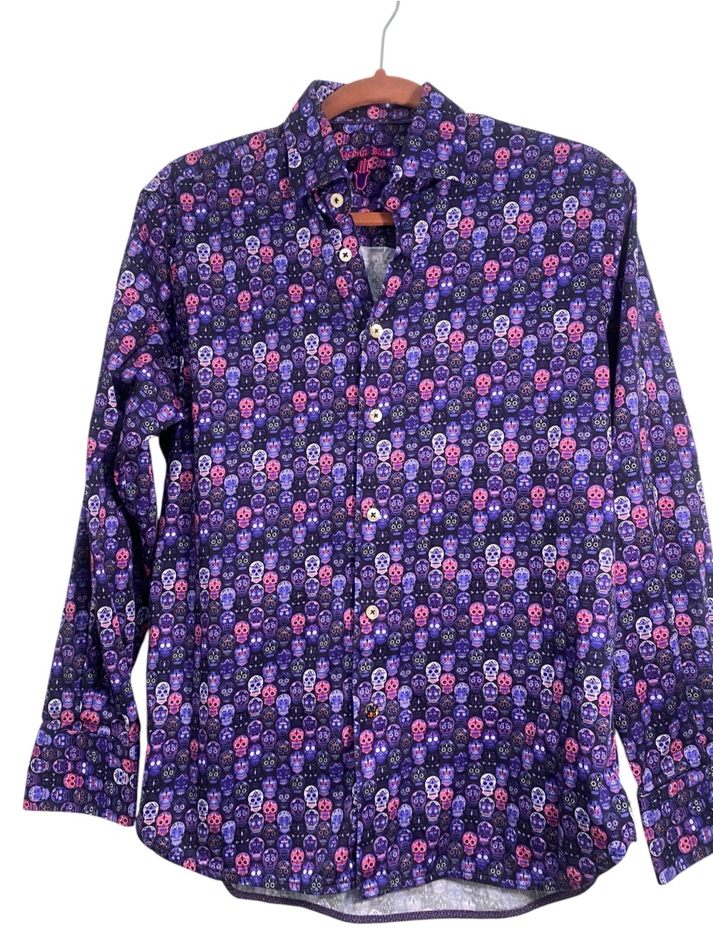 Visconti Black Sugarskull Print Shirt